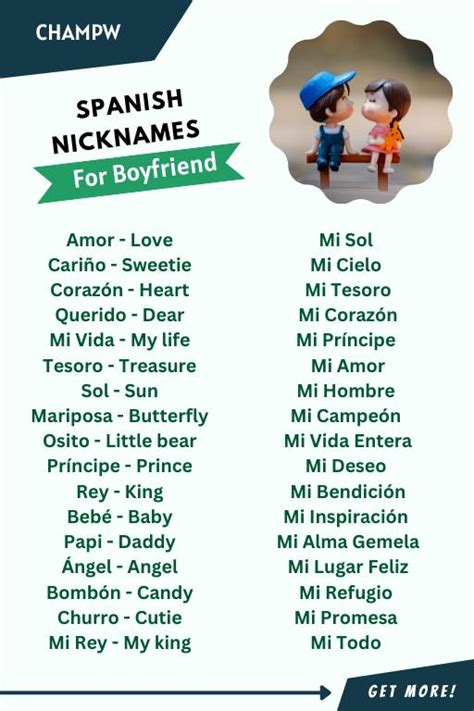 100 Spanish Nicknames For Boyfriend With Meaning