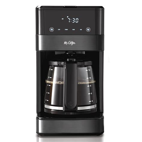 So how does the mr. Mr. Coffee 12 Cup Programmable Coffee Maker, LED Touch ...