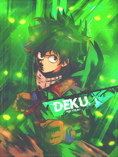 Deku One For All By Dinocojv On Deviantart