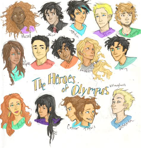 The Heroes Of Olympus Colored By Thelyssymarie On Deviantart Percy