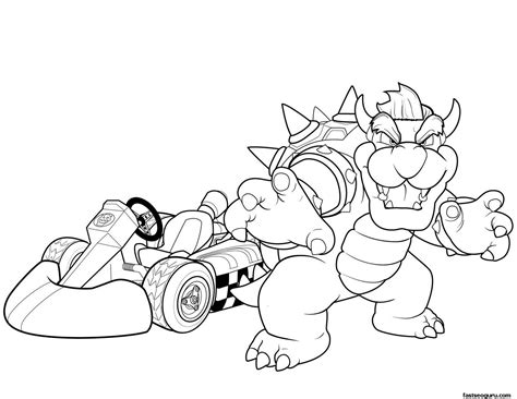 Free Bowser Printable Coloring Pages, Download Free Bowser Printable