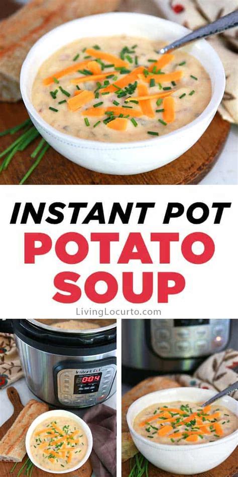 Instant Pot Potato Soup Easy Pressure Cooker Recipe Living Locurto