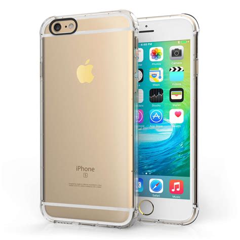 Iphone 66s Clear Gel Case With Black Camera Hole