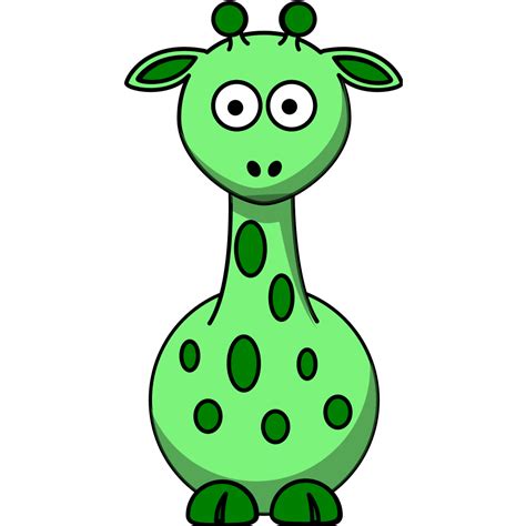 Green Giraffe With 12 Dots Png Svg Clip Art For Web Download Clip