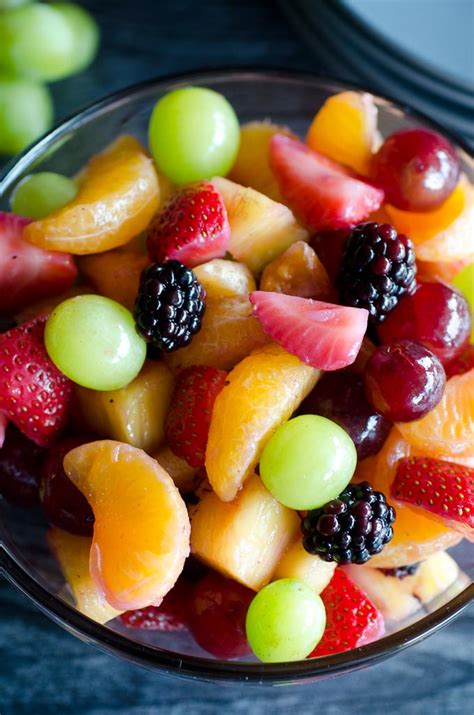 Easy Fruit Salad Recipe With A Citrus Vanilla Dressing