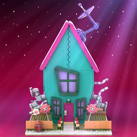 Lego Moc Invader Zim Zim S House By Spicylanko Rebrickable Build With Lego