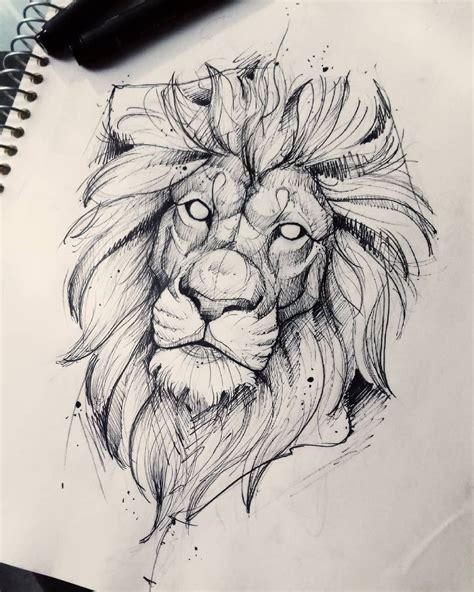 Draw Lions Lion Tattoo Design Lion Sketch Tattoo Artists
