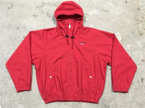 Red Windbreaker Jacket Jackets