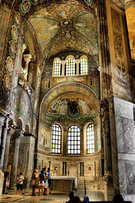 Basilica Of San Vitale Byzantine Mosaicsravenna Базилик Flickr