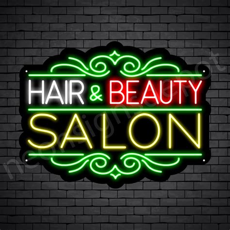 Hair Salon Neon Sign Hair And Beauty Neon Signs Depot