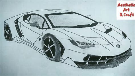 Lamborghini Aventador Drawings In Pencil