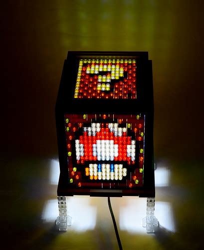 Mosaic Lego Super Mario Lamp 2 A Second Version Of My 2013 Flickr