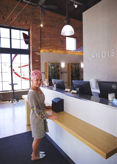 Landis Salon Front Desk Chic Over 50 In 2023 Front Desk Design