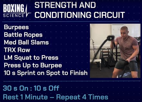 Watch Strength Circuit Workout For Boxing Boxing Science