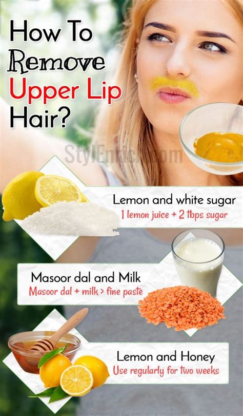 How To Get Rid Of Upper Lip Hair Using Home Remedies