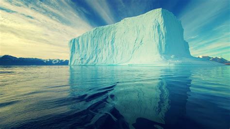 Iceberg Antarctica Nature Ice Water Reflection Sea Blue