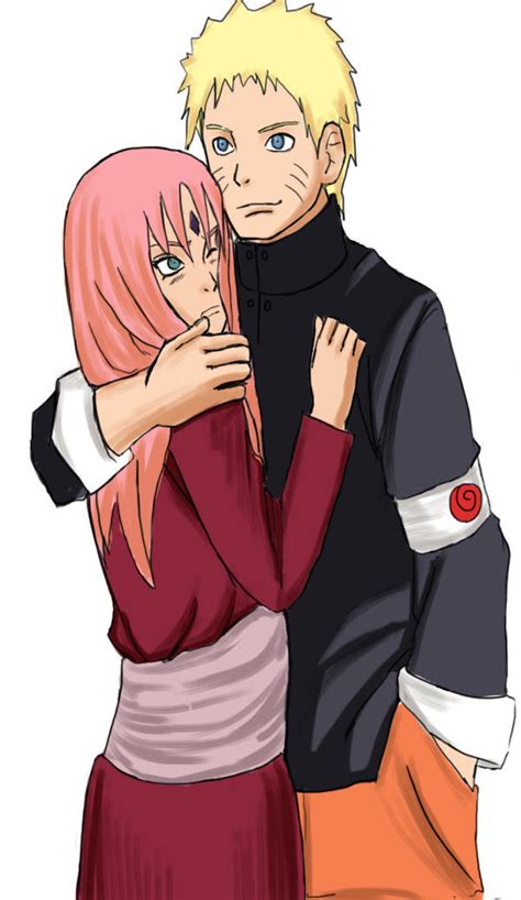 Naruto Hugs Sakura By Kwon9106 On Deviantart