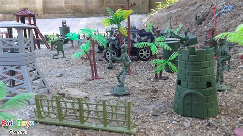 Military Base Model Plastic Toy Soldier Army Men Playset Youtube
