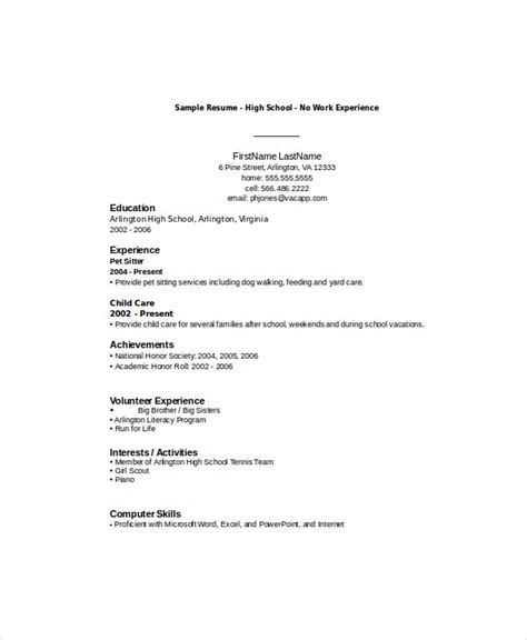 It can be something relevant that you picked up along the way. How To Write A Cv Without Experi - Free High School ...