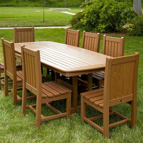 Polywood Nautical 44 X 96 In Dining Table Polywood Outdoor Furniture