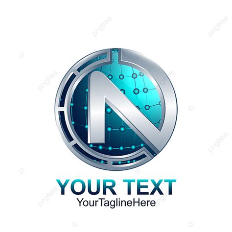 Choose from 7900+ a letter logo graphic resources and download in the form of png, eps, ai or psd. Initial Letter N Logo Template Colored Silver Blue Circle ...