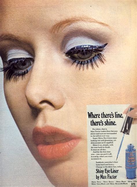 1960s Fashion 1960s Eye Makeup Was Very Heavy And
