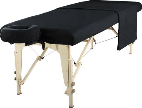 Massage Table Sheets Black Flannel 3 Piece Sheet Set