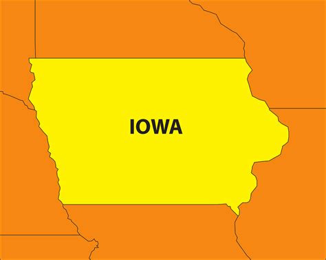 Iowa Zustand Karte Kostenlose Vektorgrafik Auf Pixabay