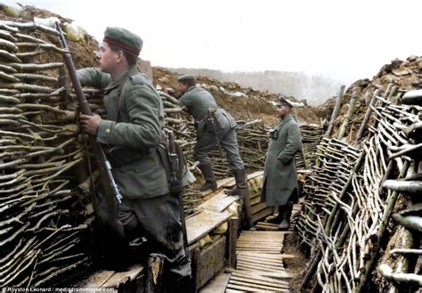 Colourised World War I Images Show Soldiers On The Western Front And In