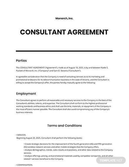 Consultant Agreement