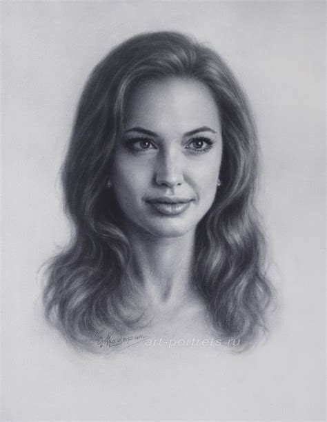 Celebrity Drawing Angelina Jolie Drawing Drawing Technique How To