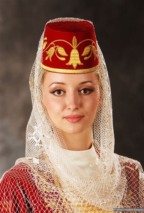 An Ossetian Woman Women Folk Fashion Wedding Costumes