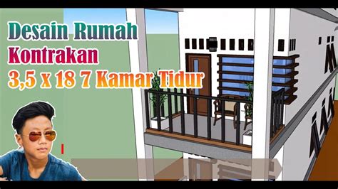 48,787 followers · home & garden website. Desain Rumah Kontrakan 3,5x18 7 Kamar Tidur ! Desain ...