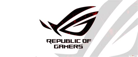 Asus Rog Republic Of Gamers Dark Eye Logo Hd Wallpaper Download