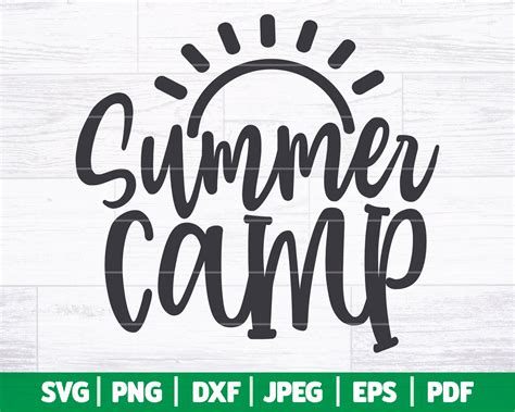 Summer Camp Svg Summer Camp Sign Summer Svg Camping Svg Etsy