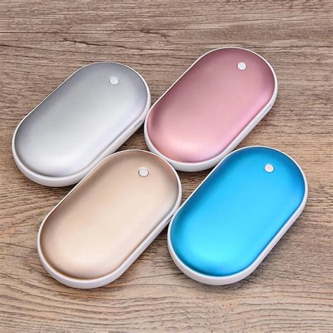 2 In 1 Usb Rechargeable Hand Warmer Portable Phone Power Bank Mini
