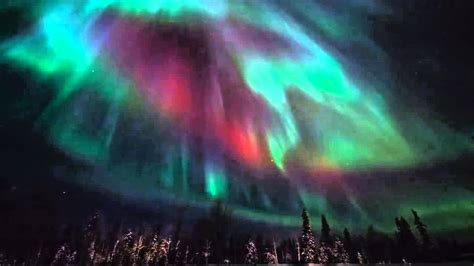 The auroral borealis in estonia. Northern Lights Sound - YouTube