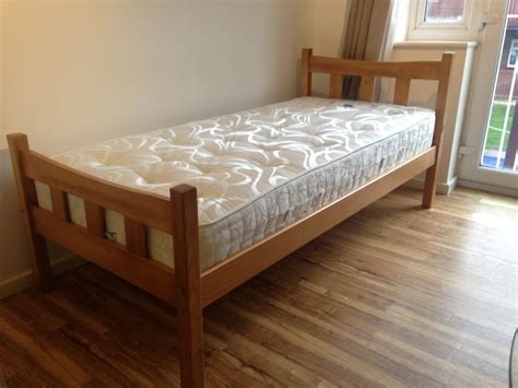 Hodedah metal twin, complete bed. Single Bed (Wood Frame, Mattress Included) - 1 year old ...