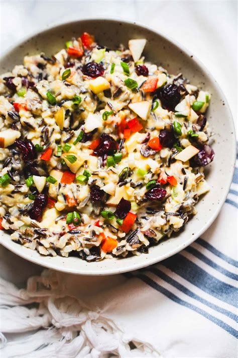 Cold Curried Wild Rice Salad Recipe With Apples Cranberries Our