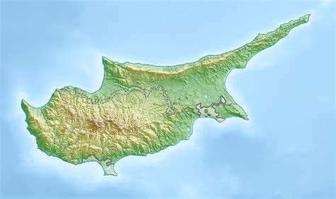 Filecyprus Relief Location Map Wikipedia