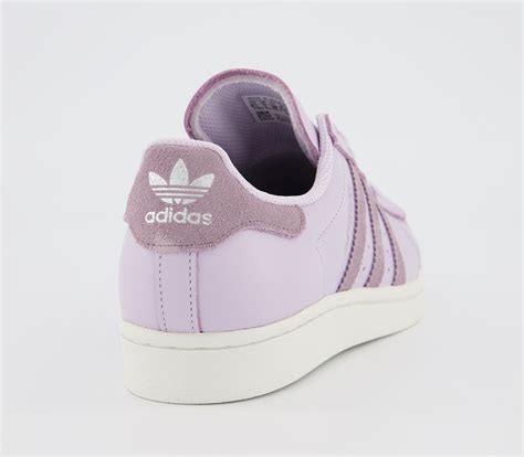 Adidas Superstar Trainers Purple Tint Legacy Purple Off White Hers