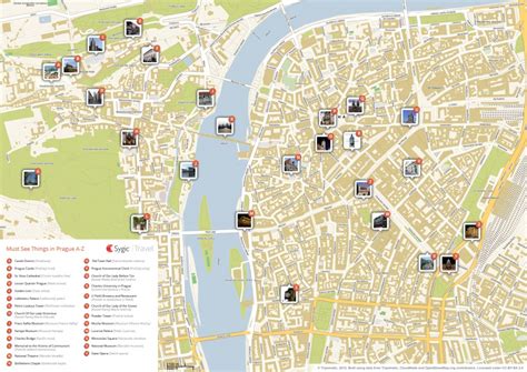 Prague Printable Tourist Map Sygic Travel Best Printable Maps