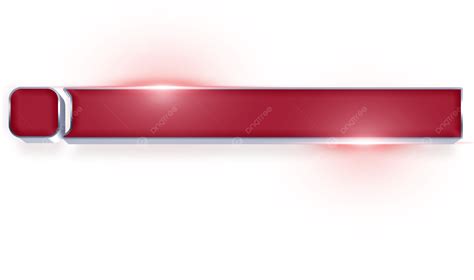 Banner De Etiqueta De Noticias Modernas De Tercer Tercio Inferior Rojo