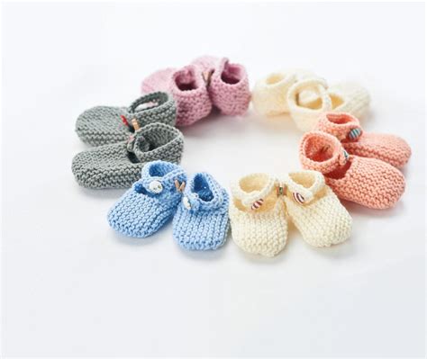 Simple Knitted Baby Shoes Knitting Patterns Lets Knit Magazine