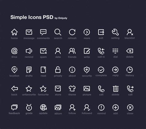 Simple Icon Set Free Icon Download Freeimages