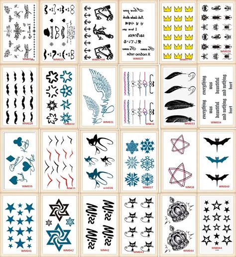 20 Models Lot Tattoo Sex Products Temporary Tattoo For Man And Woman Waterproof Stickers Wsh024