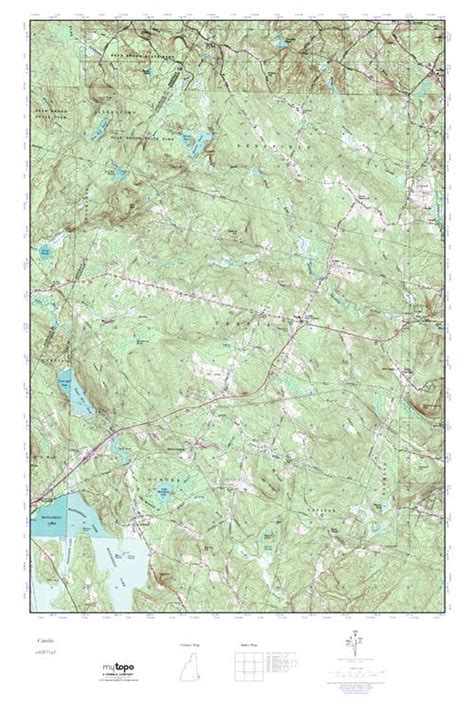 Mytopo Candia New Hampshire Usgs Quad Topo Map