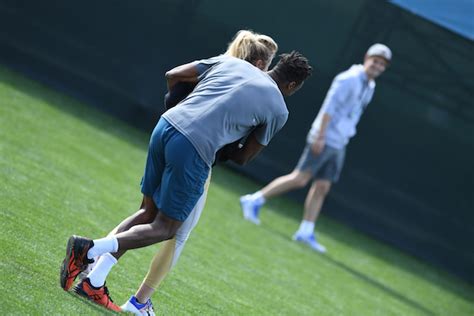 Elina svitolina and gaël monfils, who have been dating since late last year, are both flourishing at the open. People > Monfils/Svitolina fêtent la demi-finale avec ...