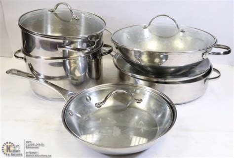 9 Pc Princess House Stainless Steel Pot