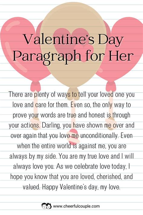 Valentine S Day Paragraph For Her Cute Pin Valentine Messages For Girlfriend Message For My